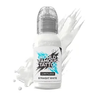 Wyposażenie studia tatuażu - Farba World Famous Limitless Tattoo Ink - Straight White 120ml - miniaturka - grafika 1