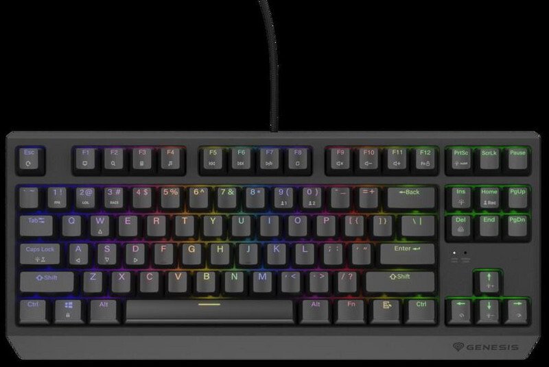 GENESIS THOR 230 TKL LITE HU RAINBOW OUTEMU RED czarna NKG-2331