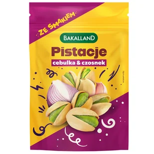 Bakalland Pistacje, cebula & czosnek, 70 g KRÓTKA DATA - Zdrowa żywność - miniaturka - grafika 1
