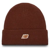 Czapki męskie - Czapka New Balance Winter Watchman Beanie Patch V3.0 LAH53008ROK Brązowy - miniaturka - grafika 1