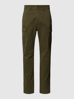 Spodnie męskie - Spodnie o kroju regular fit z kieszeniami cargo model ‘YASUNI’ - grafika 1