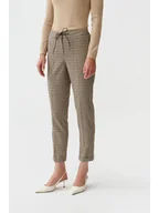 Spodnie damskie - TATUUM Spodnie "Mobiko" w kolorze beżowo-brązowym - miniaturka - grafika 1