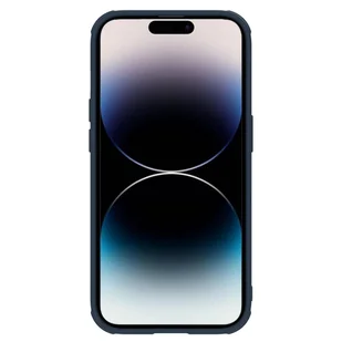 Nillkin Textured S Magnetic Case etui iPhone 14 Pro Max pokrowiec MagSafe z osłoną na aparat niebieski - Etui i futerały do telefonów - miniaturka - grafika 3