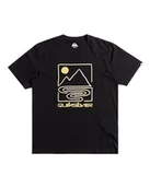 Koszulki męskie - Quiksilver Męska koszulka Qs Outline Mountains Ss (1 opakowanie) - miniaturka - grafika 1