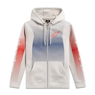 Alpinestars Bluza z kapturem Arising męska bluza zgasła biała/niebieska/czerwona XL - Bluzy męskie - miniaturka - grafika 1