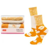Skarpetki damskie - Skarpetki Damskie SOXO w opakowaniu szarlotka-35–40 - miniaturka - grafika 1