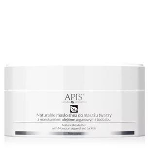 APIS Apis naturalne masło shea z olejkiem argan. do masażu twarzy 100g P105496 - Olejki i świece do masażu - miniaturka - grafika 1