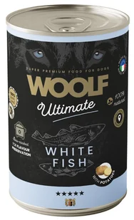 WOOLF Ultimate Dog Can White Fish and Potatoes - białoryby z ziemniakami 400g - Mokra karma dla psów - miniaturka - grafika 1