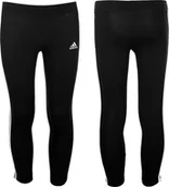 Legginsy - Adidas Legginsy dla dzieci adidas Essentials 3-Stripes Tights czarne H65800 116cm - miniaturka - grafika 1