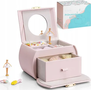 SZKATUŁKA NA BIŻUTERIĘ Z POZYTYWKĄ KUFEREK POZYTYWKA BALERINA NA PREZENT - Pudełka i szkatułki - miniaturka - grafika 1