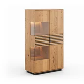 Witryny - Witryna dębowa stojąca 2D lamele Tirano - miniaturka - grafika 1