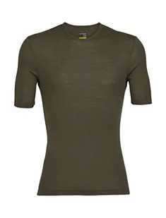 Icebreaker Bluza Męska Na Co Dzień Z Krótkim Rękawem - Bluza Na Siłownię - 100% Wełny Merynosowej, Loden, S - Bluzy męskie - miniaturka - grafika 1