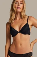 Biustonosze - Hunkemöller Nieusztywniany biustonosz z fiszbinami Essential Czarny - miniaturka - grafika 1