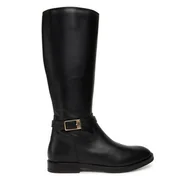 Kozaki damskie - Kozaki Tommy Hilfiger T4A6-34037-0036 Czarny - miniaturka - grafika 1