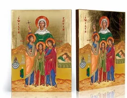 Ikona religijna Święta Zofia - Ikony i obrazy sakralne - miniaturka - grafika 1