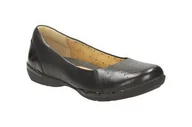 Półbuty damskie - Un Hearth E [black leather] - rozmiar 39 - miniaturka - grafika 1
