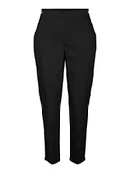 Spodnie damskie - VERO MODA Vmmayra Mr Tapered Cotton Pant spodnie damskie, czarny, (XL) W / 32L - miniaturka - grafika 1