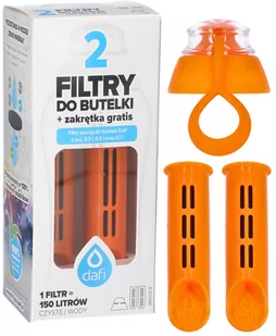 Filtr Do Butelki Dafi Pomarańczowy 2 Szt + Nakrętka - Wkłady filtrujące - miniaturka - grafika 1