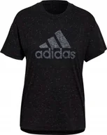Koszulki i topy damskie - Adidas koszulka sportowa damska oddychająca t-shirt czarna - S - miniaturka - grafika 1