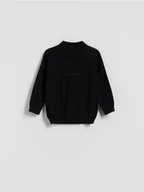 Bluzy i sweterki niemowlęce - Reserved - Sweter z wiskozą - czarny - miniaturka - grafika 1