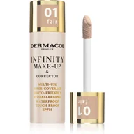 Podkłady do twarzy - Dermacol Infinity Make-Up & Corrector podkład 20 g dla kobiet 01 Fair - miniaturka - grafika 1