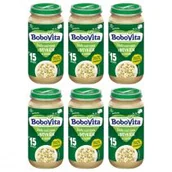 Dania dla dzieci - BoboVita Białe warzywa z indykiem w sosie po 15 miesiącu Zestaw 6 x 250 g - miniaturka - grafika 1