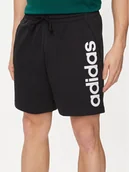 Spodenki męskie - adidas Szorty sportowe AEROREADY Essentials Single Jersey Linear Logo Shorts IC0062 Czarny Regular Fit - miniaturka - grafika 1