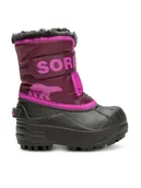 Buty dla dziewczynek - Sorel Śniegowce Snow Commander 2114102562 Różowy - miniaturka - grafika 1