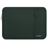 Torby na laptopy - Etui na laptopa TECH-PROTECT Sleevy 15-16 cali Ciemnozielony - miniaturka - grafika 1