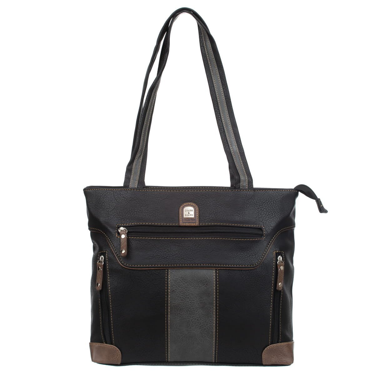 Duża Torebka Damska Charm&Shape na ramię Czarna