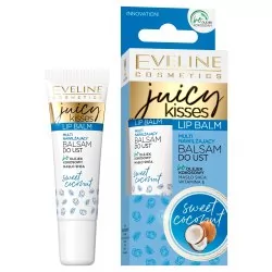 Eveline JUICY KISSES - Lip Balm - Multi nawilżający balsam do ust - Kokos - 12 ml - Balsamy do ust - miniaturka - grafika 1