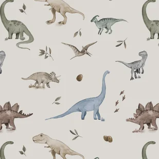 Poszewka bambusowa na jasiek - Miłozaury - Pościel dla dzieci - miniaturka - grafika 1