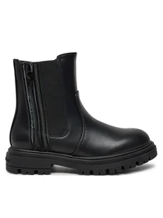 Calvin Klein Jeans Botki Chelsea Boot V3A5-81019-1355 S Czarny - Buty dla chłopców - miniaturka - grafika 1