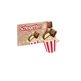 Schogetten Popcorn - Czekolada Mleczna z Popcornem 100G - Gumy do żucia, lizaki, dropsy - miniaturka - grafika 1