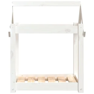 Lumarko Legowisko dla psa, białe, 61x50x70 cm, lite drewno sosnowe! - Legowiska dla psów - miniaturka - grafika 6