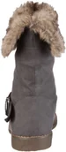 Kozaki damskie - Buffalo Girl 238647R SY XYY PU 123227 damskie kozaki, szary - Szary Grey 01-40 EU - miniaturka - grafika 1