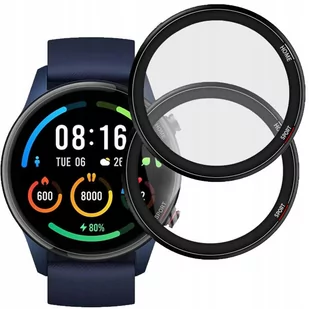 2x Elastyczne Szkło 3D Alogy Full Glue do Xiaomi Mi Watch Black - Akcesoria do smartwatchy - miniaturka - grafika 1