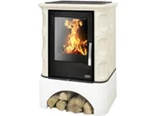 Piece wolnostojące - ABX Piecyk kaflowy Marina Biały Cokół - Piaskowy - miniaturka - grafika 1