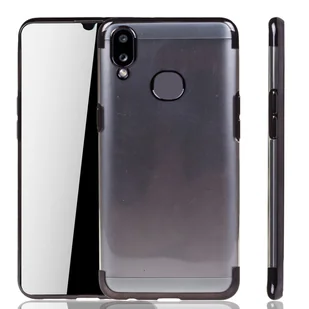Etui na telefon komórkowy Samsung Galaxy A10s Black - Clear - TPU Silicone Case Backcover w kolorze Transparent Black - Etui i futerały do telefonów - miniaturka - grafika 1