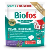Szamba i oczyszczalnie ścieków - Tabletki biologiczne do szamb i przydomowych oczyszczalni ścieków Biofos 12 + 4 sztuk gratis 320 g - miniaturka - grafika 1