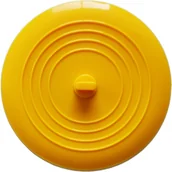 Korki do umywalek - Korek silikonowy do wanny, korek do zlewu, średnica 15,3 cm, uniwersalny korek spustowy (1 szt., żółty) - miniaturka - grafika 1