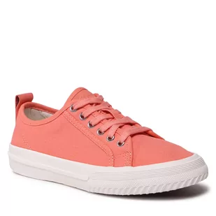 Clarks Tenisówki Roxby Lace 261649844 Coral Canvas - Trampki damskie - miniaturka - grafika 1