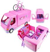 Domki dla lalek - Wymarzony Kamper duży rozkładany samochód dla lalek barbi - miniaturka - grafika 1