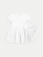 Sukienki i spódniczki dla dziewczynek - Coccodrillo Sukienka letnia WC4128202GPN Biały Regular Fit - miniaturka - grafika 1