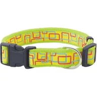 Obroże dla psów - Obroża NT kwadraty zielona 2,5 cm SD24 - miniaturka - grafika 1