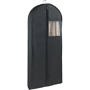 Wenko WENKO 43821070100 pokrowiec na ubrania Deep Black, tworzywo sztuczne  PEVA, 60 x 150 x 12 cm, czarny 43821070100 - Pokrowce na ubrania - miniaturka - grafika 1