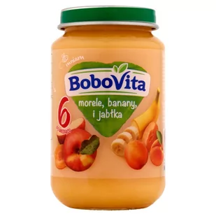 Bobovita Morele banany i jabłka po 6 miesiącu 190g - Desery dla dzieci - miniaturka - grafika 3