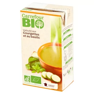 Carrefour Bio Zupa krem z cukinią i bazylią 1 l - Zupy w płynie - miniaturka - grafika 1