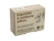Mydła - Sapone di un Tempo Organiczne mydło w kostce - Lukrecja i Węgiel aktywny 100 g - mydło - miniaturka - grafika 1