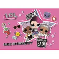 Szkolne artykuły papiernicze - St. Majewski Blok rysunkowy A4 L.O.L. Surprise! 20 kartek - miniaturka - grafika 1